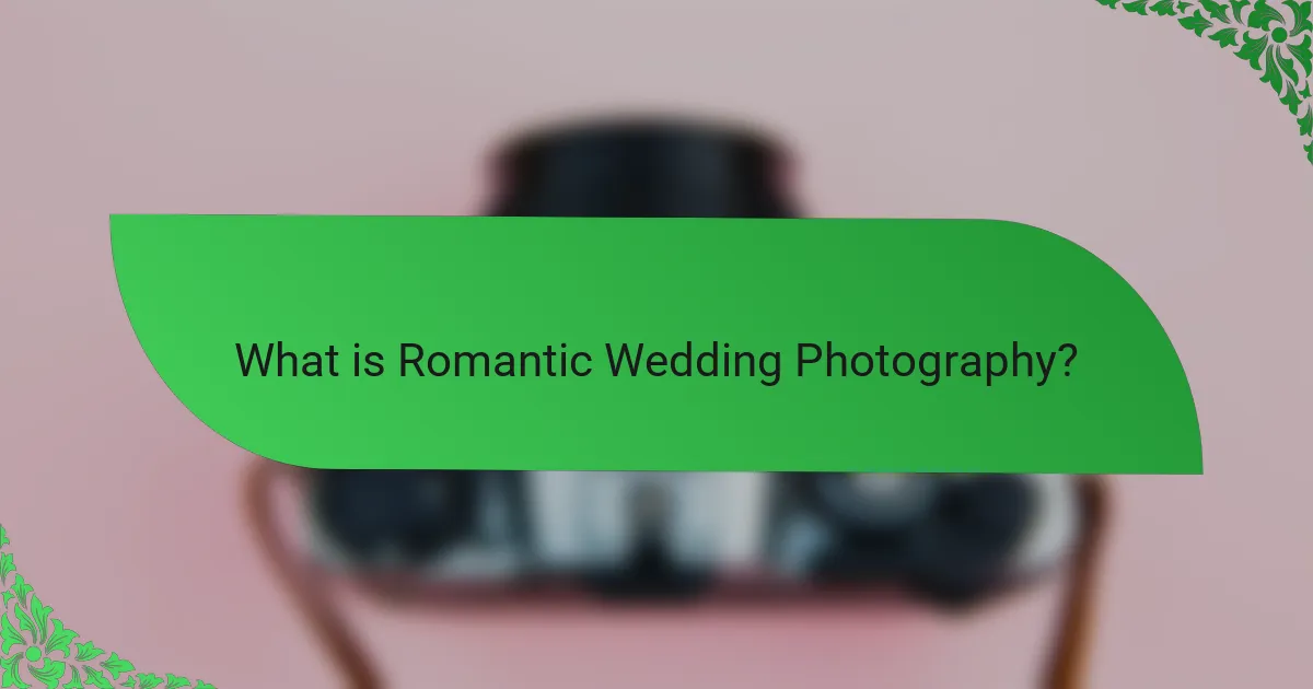 What is Romantic Wedding Photography?